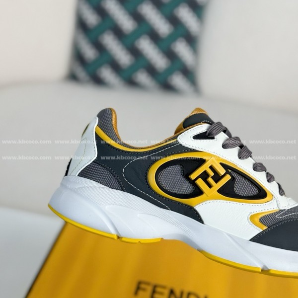 FENDI Leather Casual Low-Top Shoes