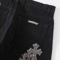「#4695」Chrome Hearts pink cross checkerboard trousers