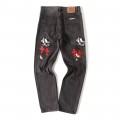 「#4698」Chrome Hearts multi-color ghost face jeans