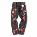「#4698」Chrome Hearts multi-color ghost face jeans