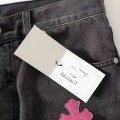 「#4698」Chrome Hearts multi-color ghost face jeans