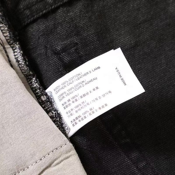 Chrome Hearts Red Black and White Cross Jeans
