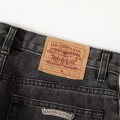 「#4701」Chrome Hearts Red Black and White Cross Jeans