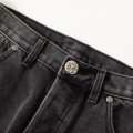 「#4701」Chrome Hearts Red Black and White Cross Jeans