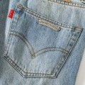 「#4705」Chrome Hearts denim patchwork flared jeans