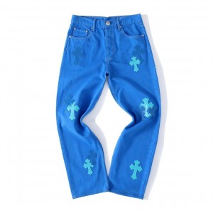 「#4709」Chrome Hearts Blue City Limited Jeans