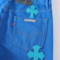 「#4709」Chrome Hearts Blue City Limited Jeans
