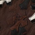 「#4710」Chrome Hearts leather embroidered jeans