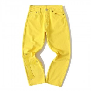 「#4712」Chrome Hearts New York limited edition yellow jeans
