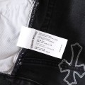 「#4713」Chrome Hearts Grey Pony Hair Cross Jeans