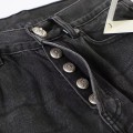 「#4713」Chrome Hearts Grey Pony Hair Cross Jeans