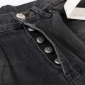 「#4714」Chrome Hearts London Limited Edition Blue Leather and Black Jeans
