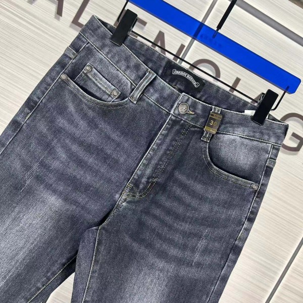 Chrome Hearts hardware logo jeans