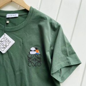 「#4732」LOEWE panda embroidered short sleeves