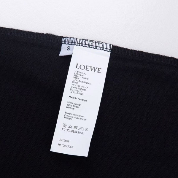 LOEWE blue logo on chest short sleeves