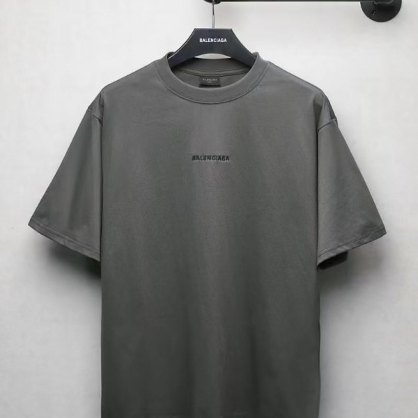 「#4737」Paris front and back letter embroidery short sleeves