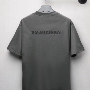 「#4737」Paris front and back letter embroidery short sleeves
