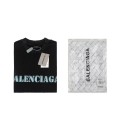 「#4739」BLCG Blurred Slogan Short Sleeves