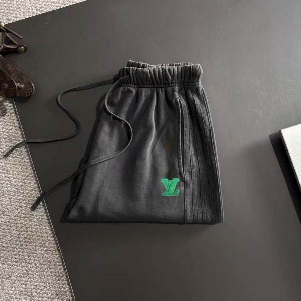 LV spring and summer new elastic casual washed loose shorts