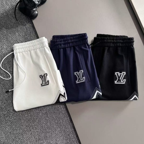 「#4746」LV spring and summer new elastic casual washed loose shorts