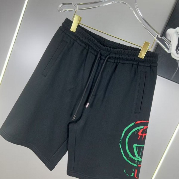 Gucci side print classic logo shorts