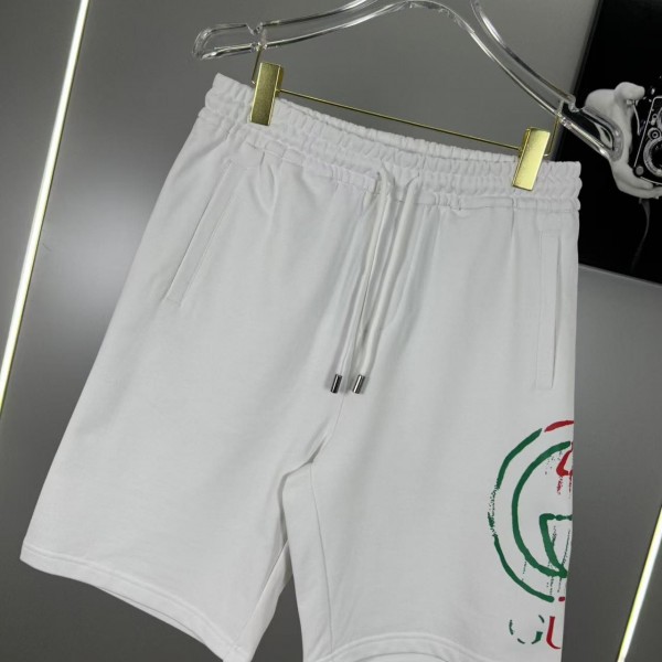 Gucci side print classic logo shorts