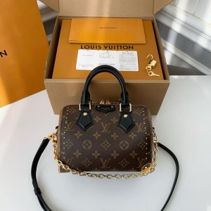 「#4754」New SPEEDY TRUNK 20 handbag M13146, 13.5*11*20.5cm