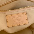 「#4760」New RIVAGE BB white tri-color handbag M14680, 18*7*12cm