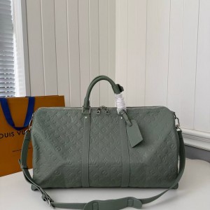 「#4764」New KEEPALL BANDOULIÈRE 50 travel bag M13976