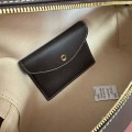 「#4769」Loro Piana new style black imported cowhide messenger bag size: 27*16*10cm