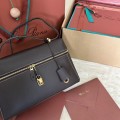 「#4769」Loro Piana new style black imported cowhide messenger bag size: 27*16*10cm