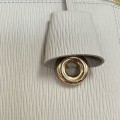 「#4770」Loro Piana new white imported cowhide crossbody toiletry bag Size: 27*16*10cm