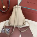 「#4772」loro piana extra imported off-white cowhide drawstring backpack, size: 25*27*14cm
