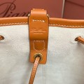 「#4776」loro piana extra brown imported cowhide drawstring backpack, size: 25*27*14cm