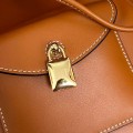 「#4776」loro piana extra brown imported cowhide drawstring backpack, size: 25*27*14cm