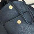 「#4777」loro piana extra dark blue imported cowhide drawstring backpack, size: 25*27*14cm