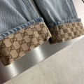 「#4784」Gucci cuffed washed jeans