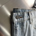 「#4784」Gucci cuffed washed jeans