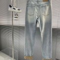 「#4784」Gucci cuffed washed jeans