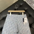 「#4785」Dior all over print jeans blue