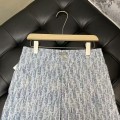 「#4785」Dior all over print jeans blue