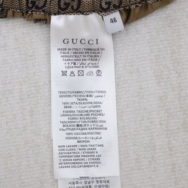 GUCCI2025 new letter full print shorts