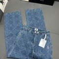 「#4792」Dior diamond laser embroidered jeans