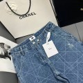 「#4792」Dior diamond laser embroidered jeans