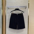 「#4796」DIOR Snake Year Limited Edition Embroidered Dark Pattern Shorts