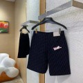 「#4796」DIOR Snake Year Limited Edition Embroidered Dark Pattern Shorts