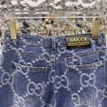 「#4797」Gucci logo jacquard straight jeans