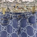 「#4797」Gucci logo jacquard straight jeans