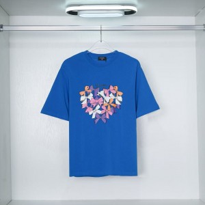 「#4799」CHANEL Colorful Butterfly Cotton T-shirt