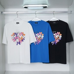 「#4799」CHANEL Colorful Butterfly Cotton T-shirt
